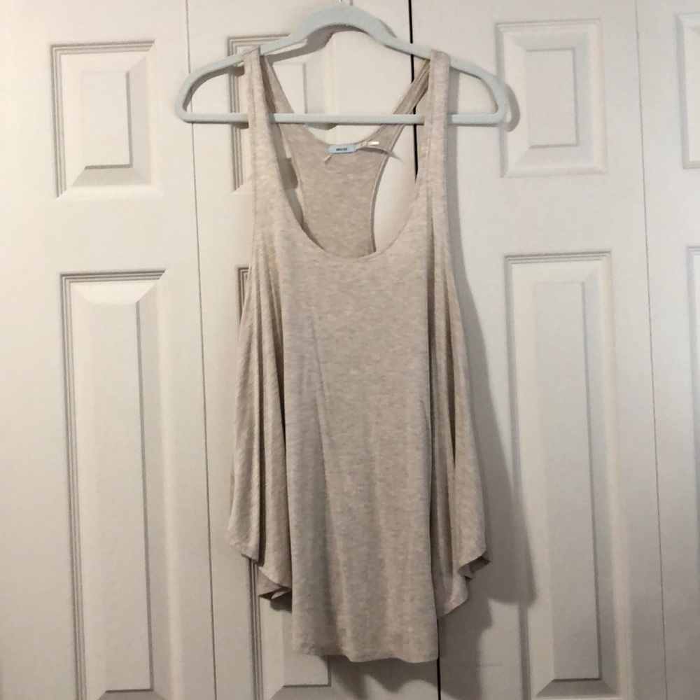 Tan flowy tank